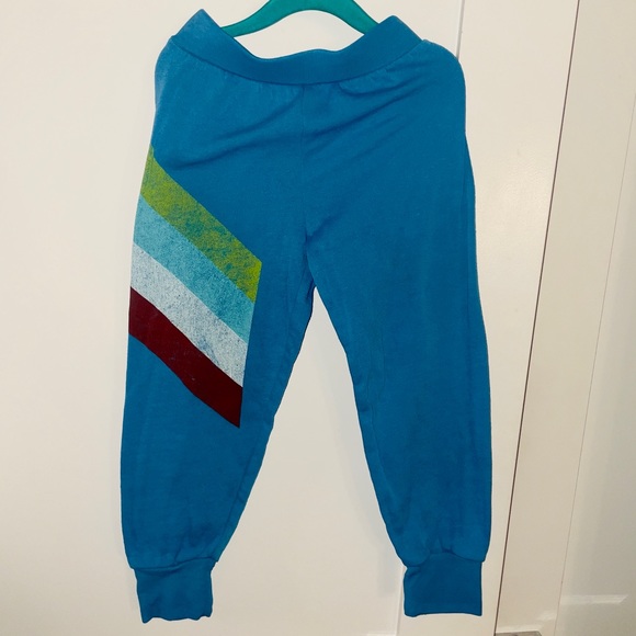 ROWDY SPROUT PEACE LOVE ROCK N ROLL BLUE SWEATSUIT W/ HOODIE 2T - Picture 6 of 6